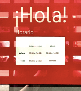 horarios